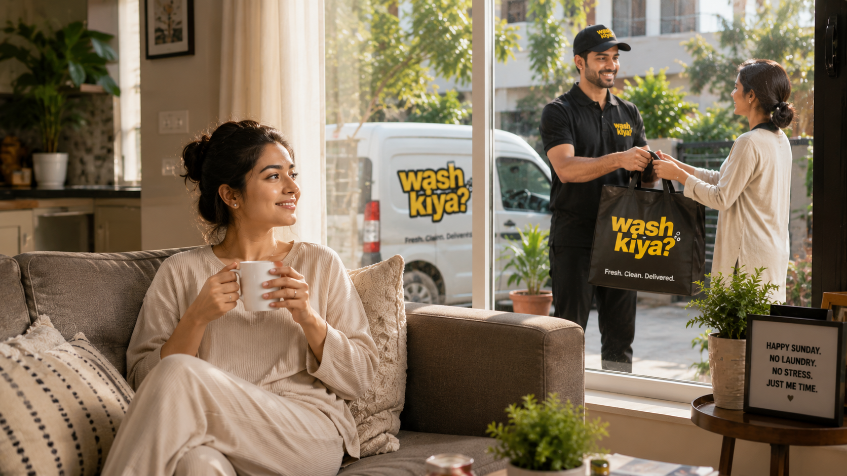 Affordable laundry service near me - Wash Kiya doorstep pickup and delivery