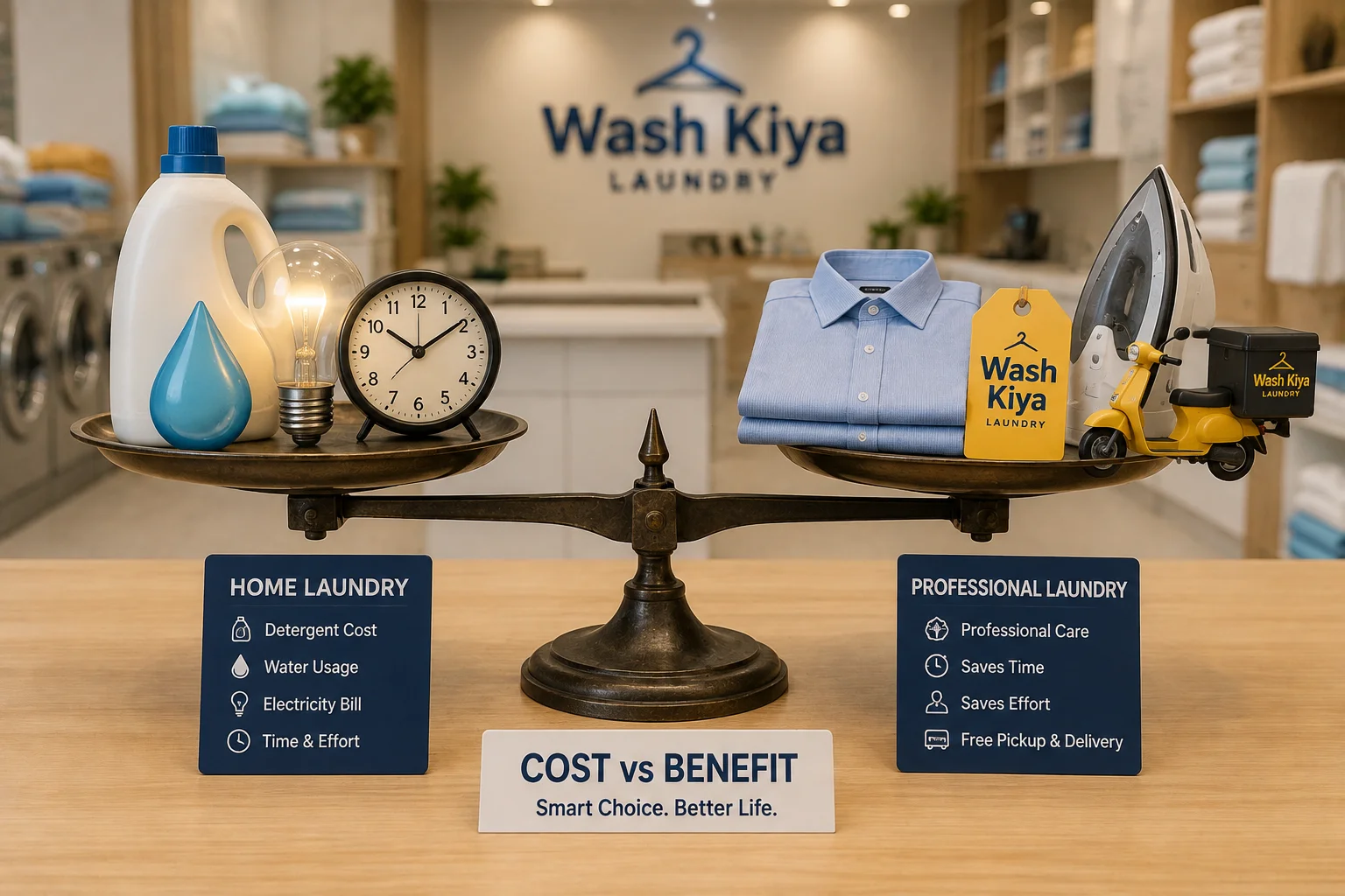 Professional Laundry vs Washing at Home - Wash Kiya