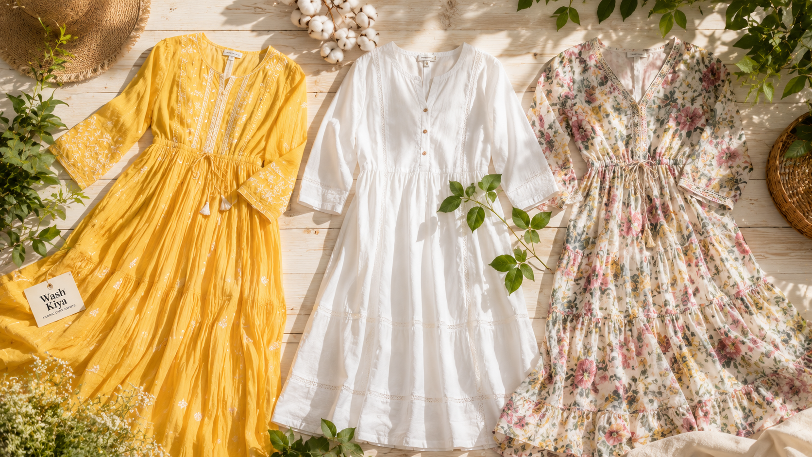 Ultimate guide to cotton dress care - Wash Kiya professional fabric care tips for summer