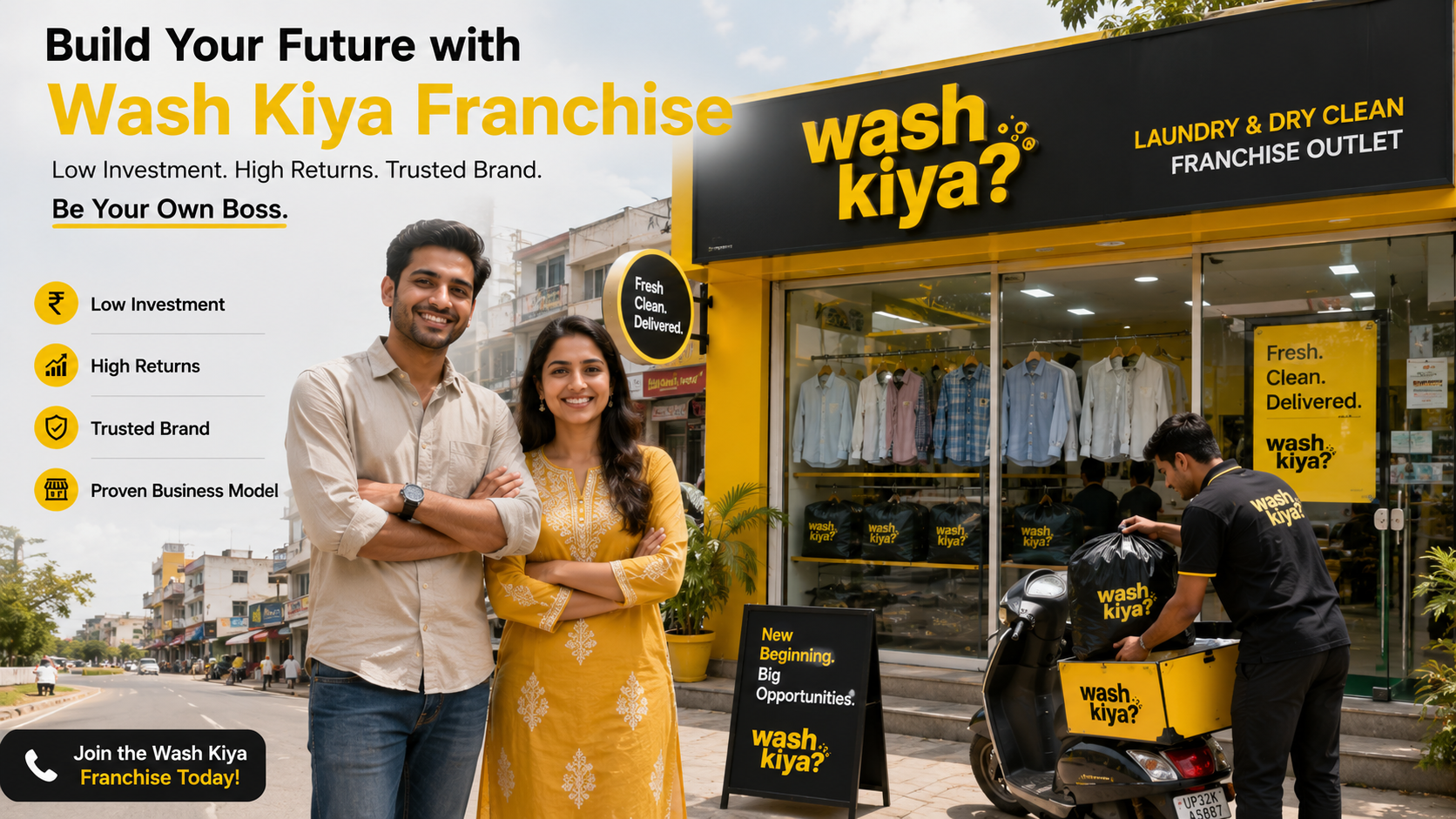 Top reasons to invest in a laundry franchise in India - Wash Kiya franchise opportunity