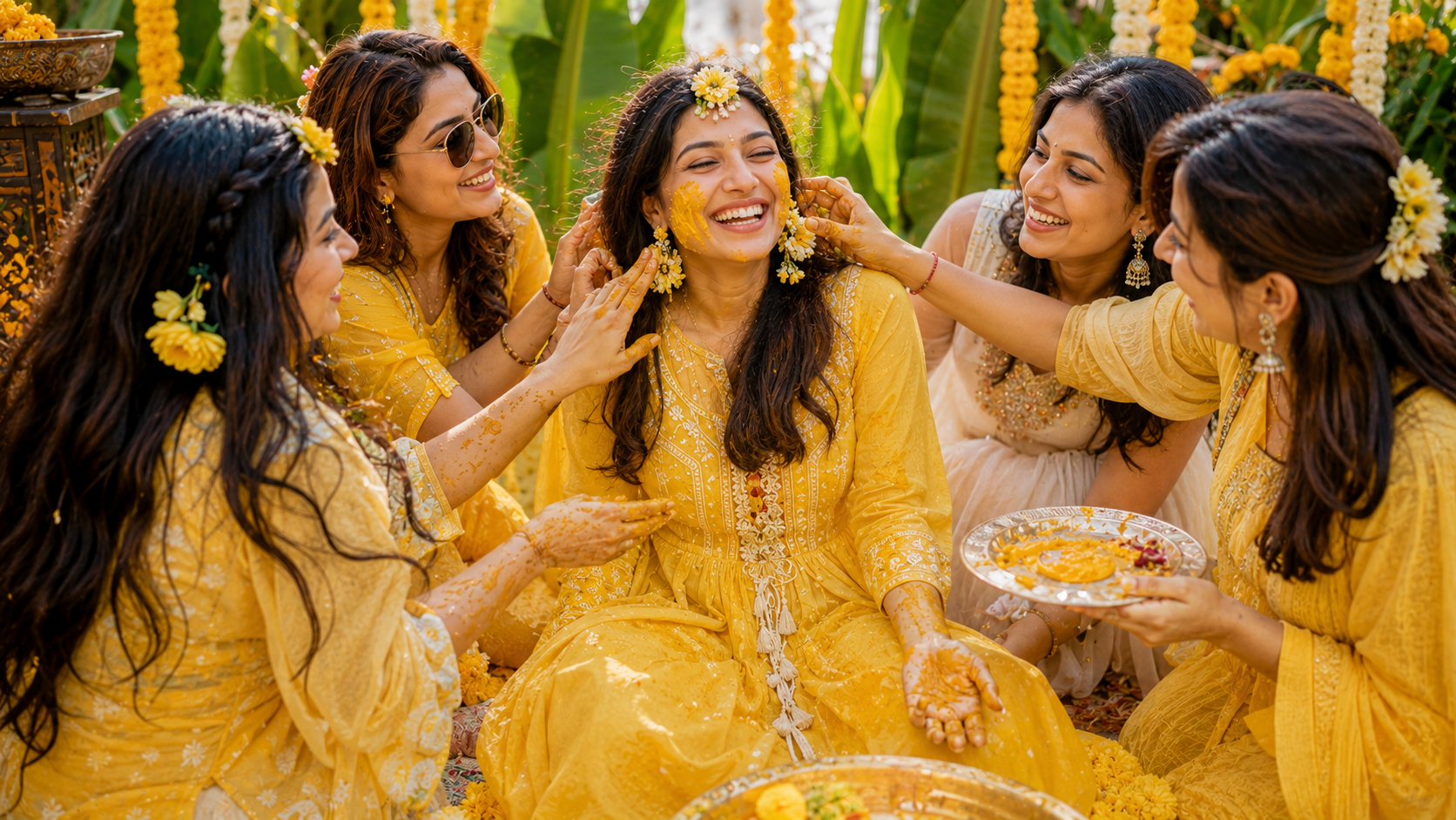 Stunning yellow dress ideas for Haldi ceremony and easy turmeric stain removal hacks - Wash Kiya