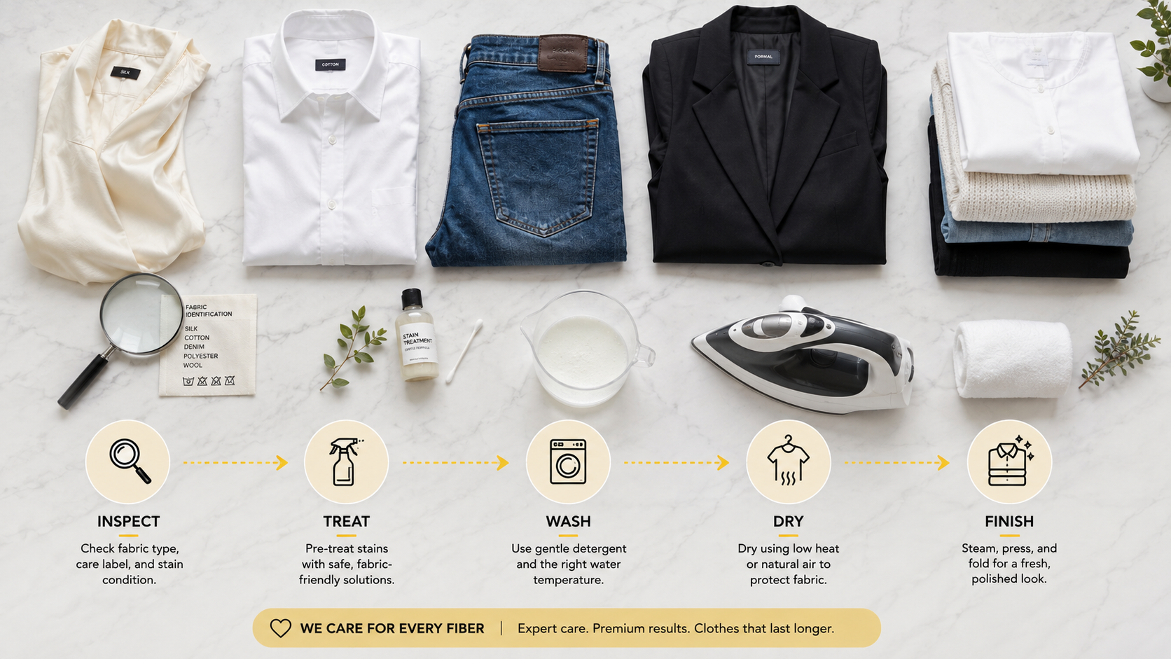 From washing to fabric care - What modern laundry services actually do for your clothes