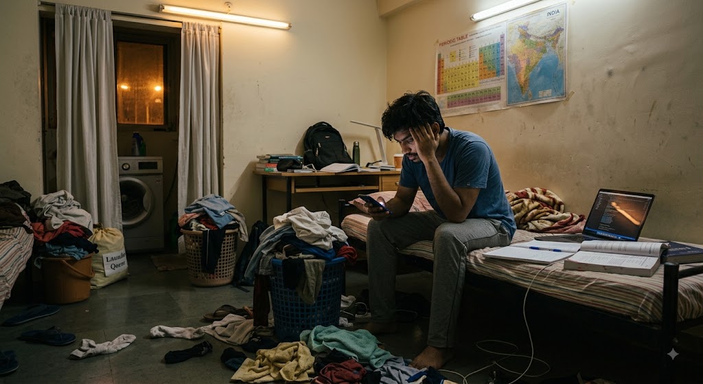 The Laundry Basket That Never Stops Growing - Hostel Student Struggle